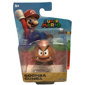 Super Mario Goomba Gumba Figure Jakks 1.5" Nintendo